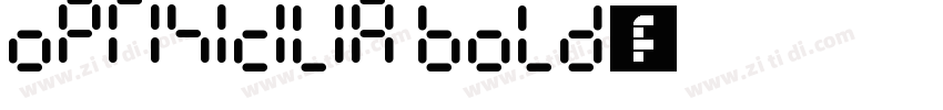 optisicilia bold字体字体转换